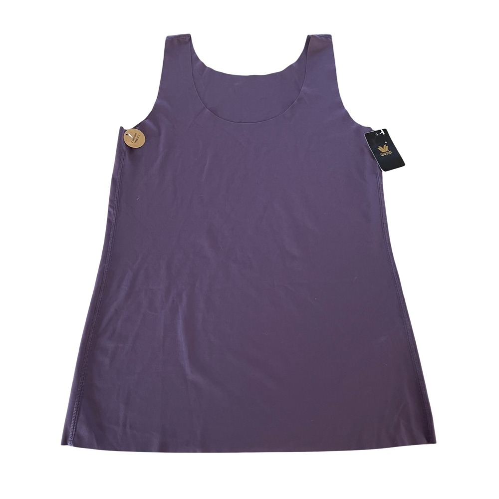 Wacoal Tank Top Womens L/XL Purple Seamless Comfort Stretch Scoop Neck 815343